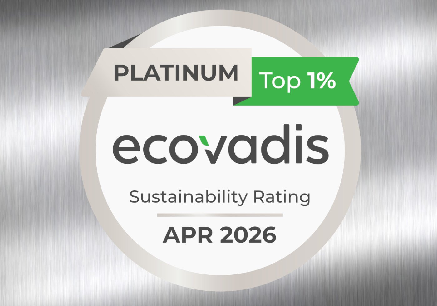 ECOVADIS PLATINUM STATUS